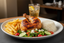 Halbes Hähnchen +Salat +1 Getränk +Pommes + Reis