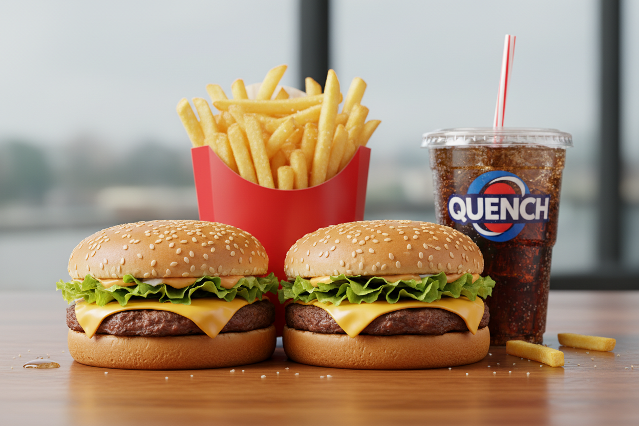 2x Cheeseburger 1x Pommes & 1x Getränk Hauptbild