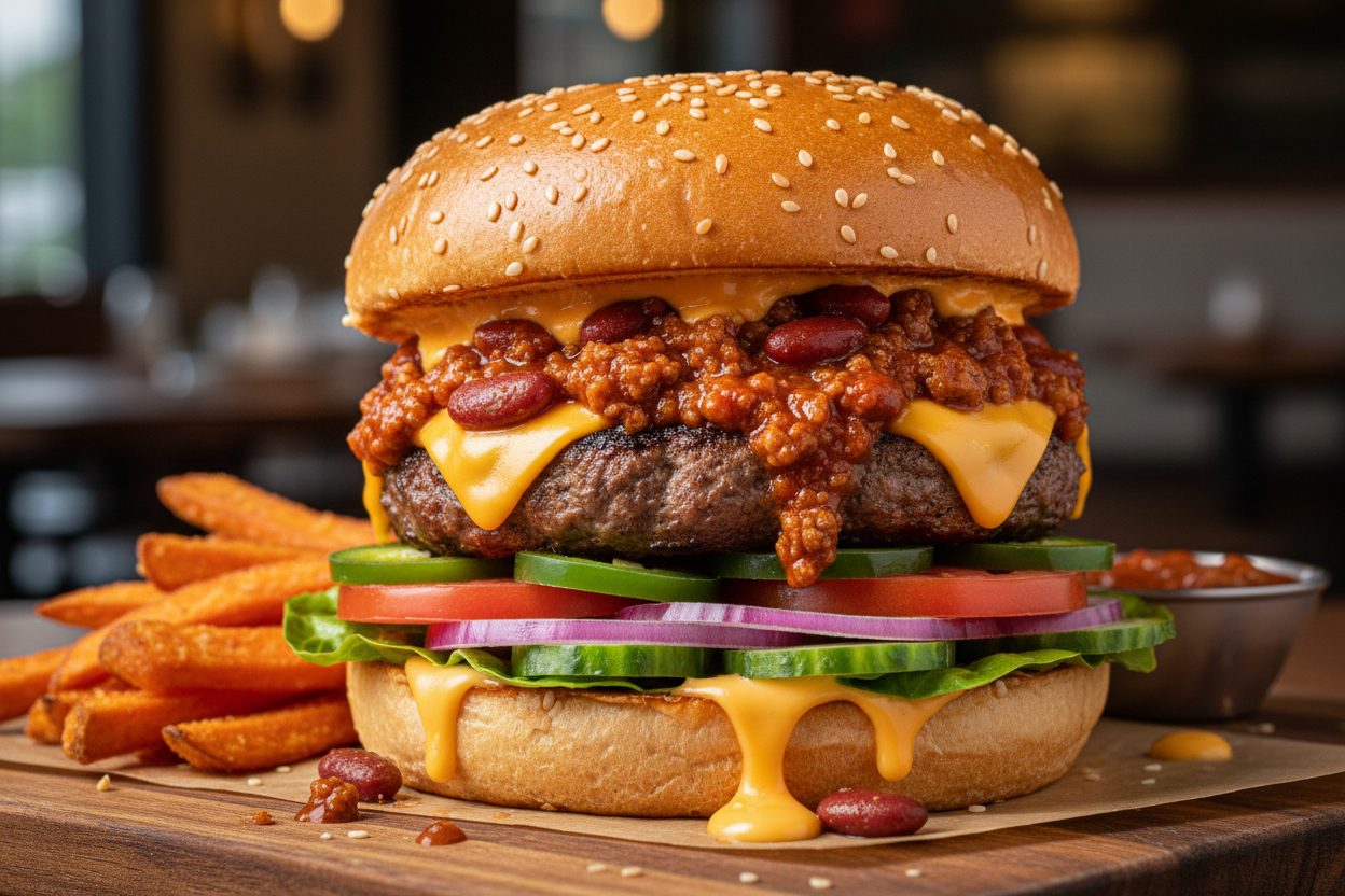 Chili & Cheese Burger 125 gram Hauptbild